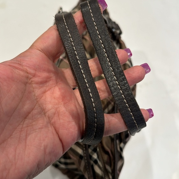 Burberry Plaid Shoulder Bag - Brown and Black - Picture 8 of 13
